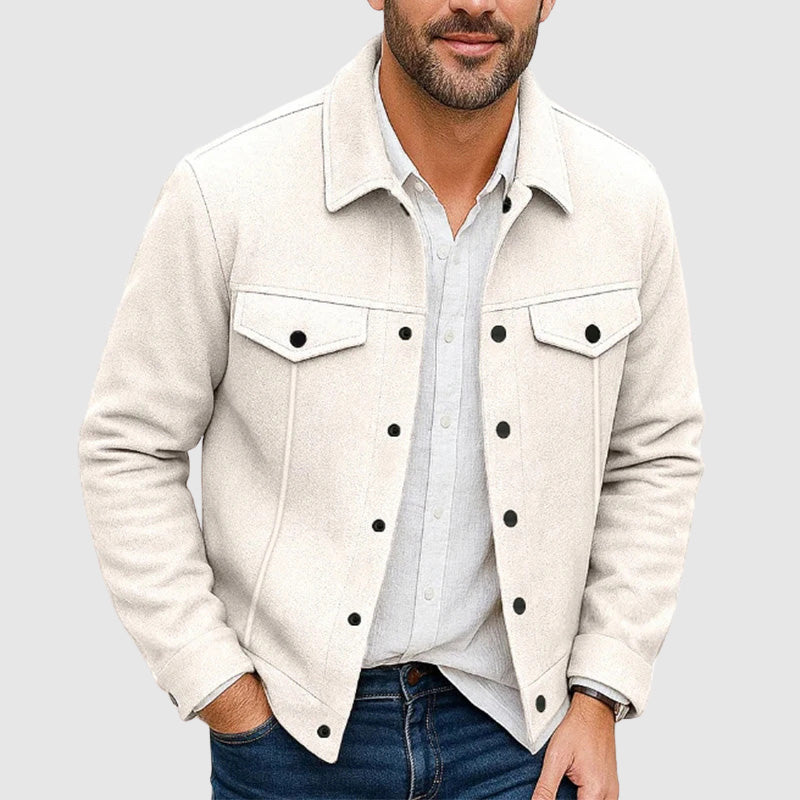 Oliver Regular Fit Shirt Jacket | Collared Button Front Shirt Jacket