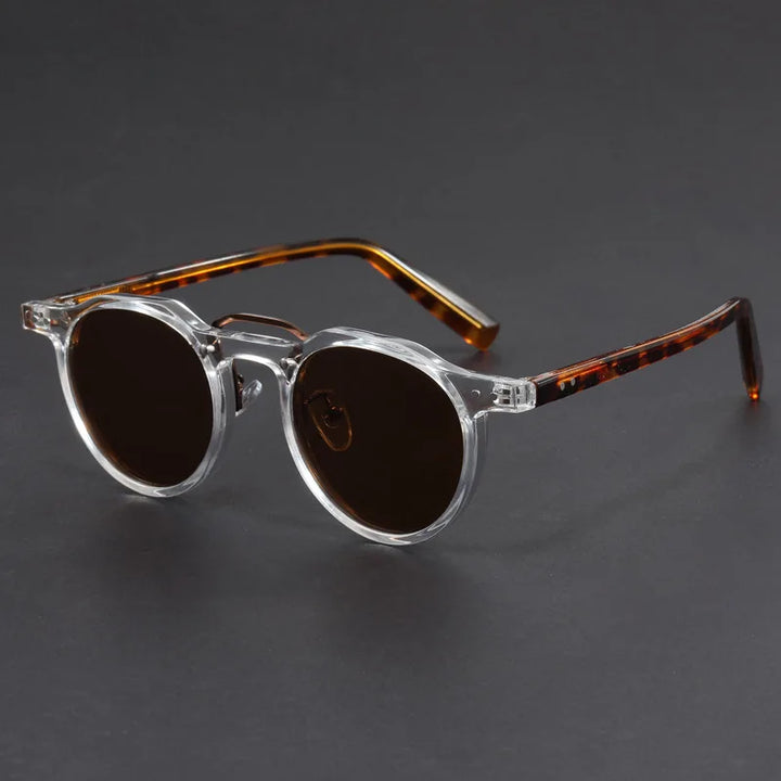 Hudson Clear Frame Retro Sunglasses