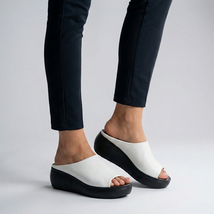 Comfort Platform Slide Sandals with Sleek Open Toe Design