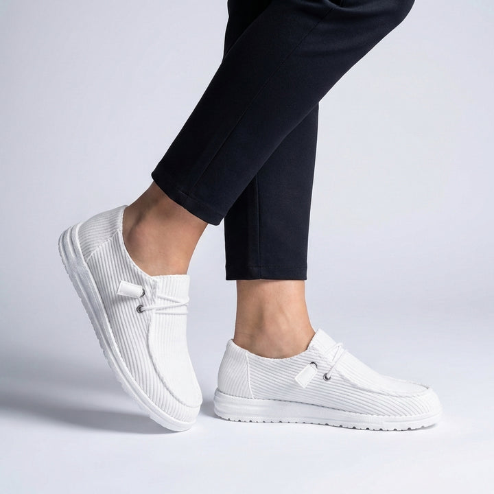 Textured Slip On Loafers with Lightweight Comfort Sole