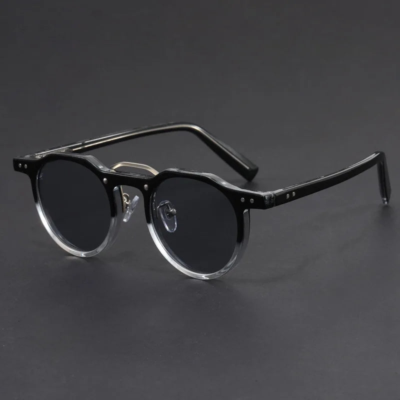 Hudson Clear Frame Retro Sunglasses