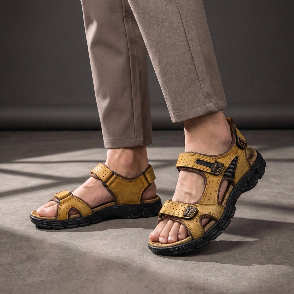Adjustable Strap Outdoor Sandals with Cushioned Support Sole