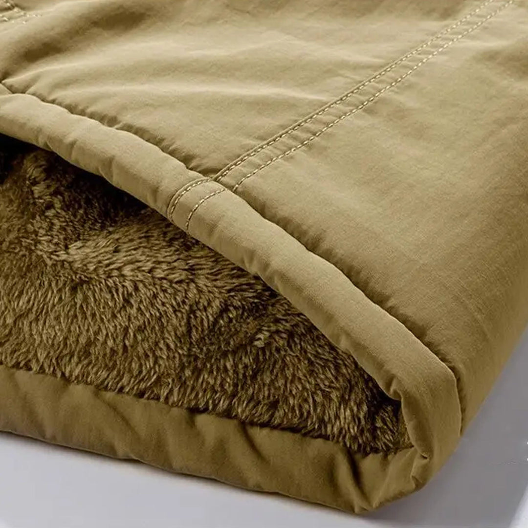 Theodore Hooded Parka | Cargo Pockets Fleece-Lined Parka