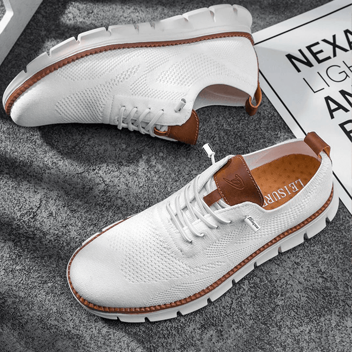 Arthur Textured Knit Oxfords | Lace-Up Sneaker Sole Oxfords