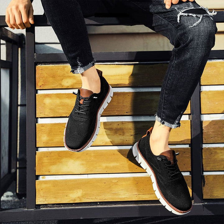 Arthur Textured Knit Oxfords | Lace-Up Sneaker Sole Oxfords