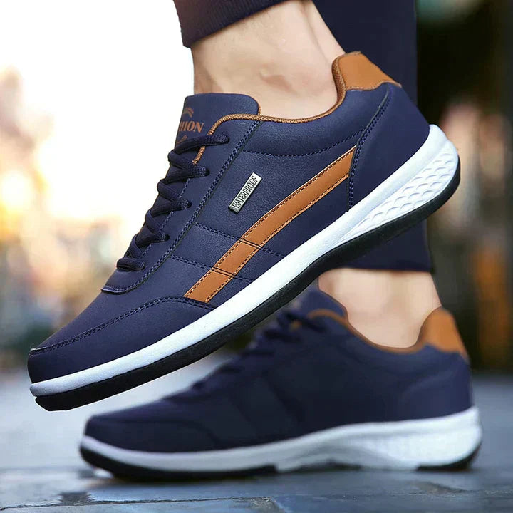 Harry Low-Top Sneakers – Lace-Up Side Stripe Design