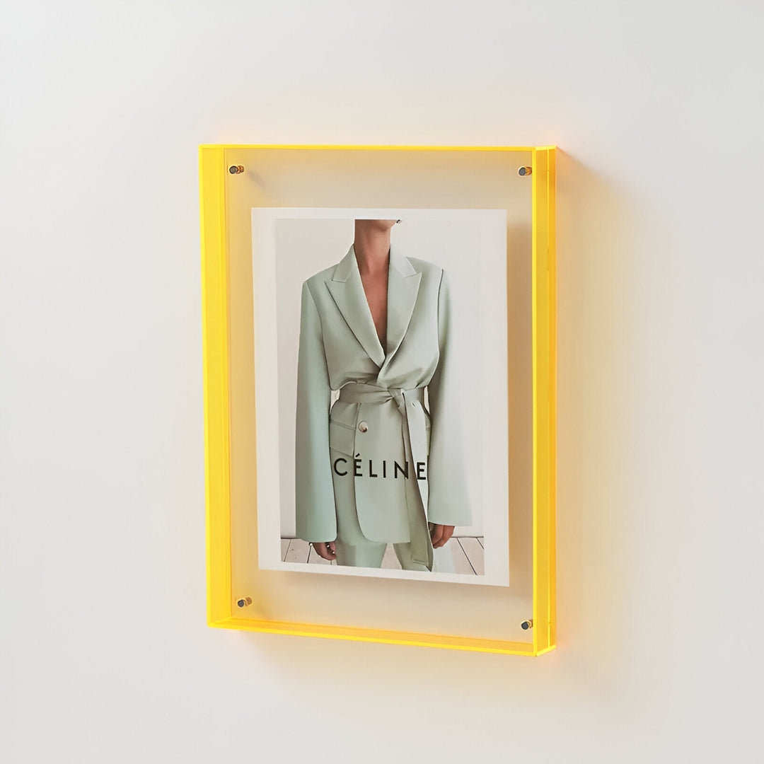 Modern Acrylic Picture Frame With Transparent Design