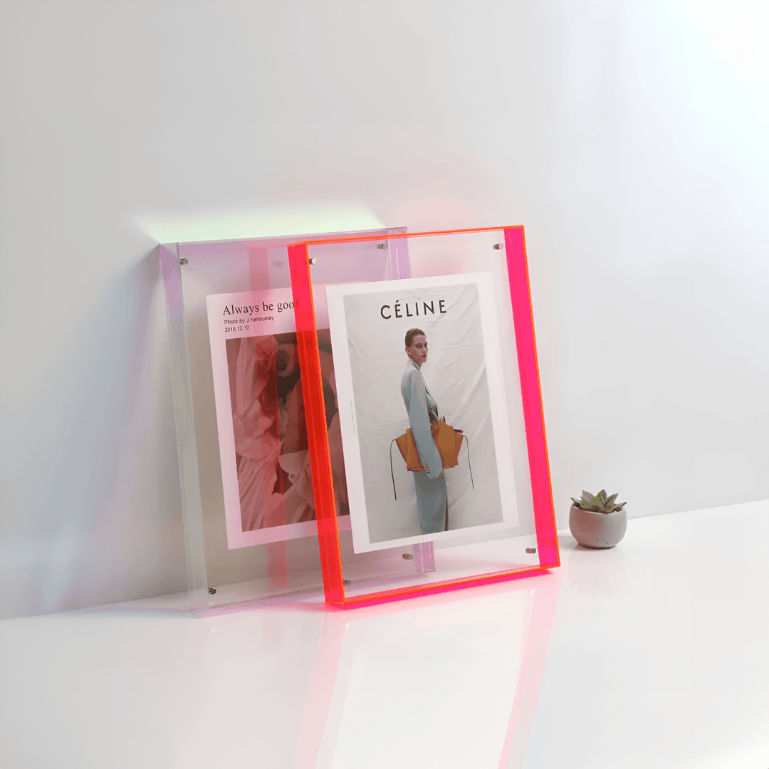 Modern Acrylic Picture Frame With Transparent Design