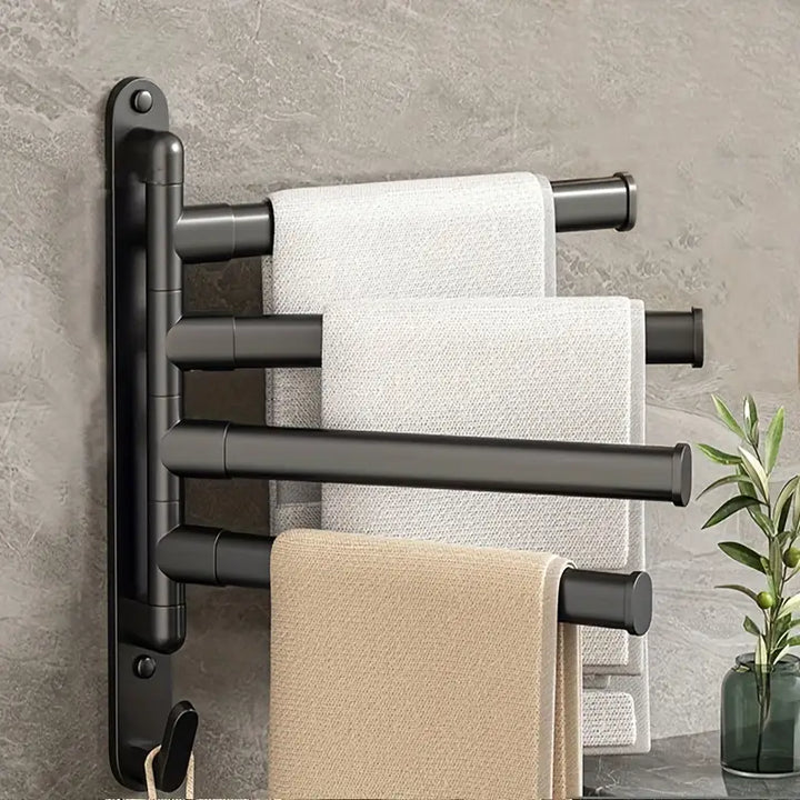 Modern Swivel Towel Rack With Three Arms