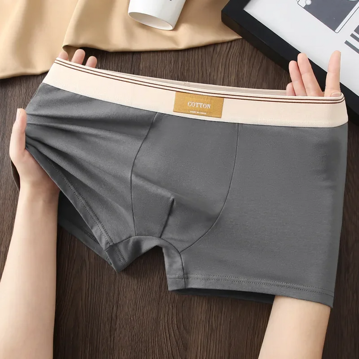 Noah Fitted Boxer Briefs Three-Piece Set | Solid Short Boxer Briefs