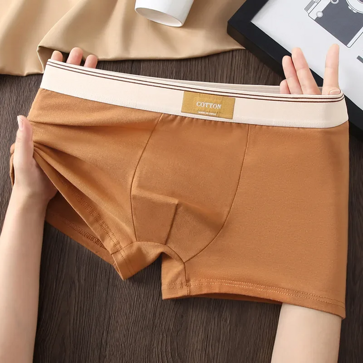 Noah Fitted Boxer Briefs Three-Piece Set | Solid Short Boxer Briefs