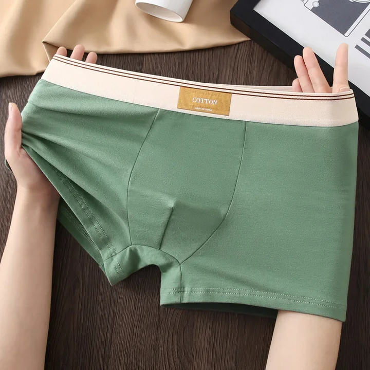 Noah Fitted Boxer Briefs Three-Piece Set | Solid Short Boxer Briefs