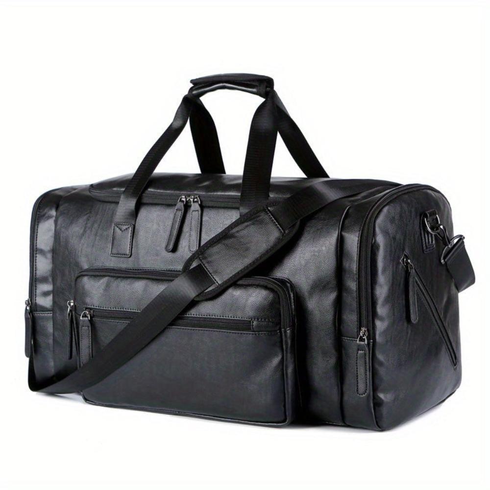 Arthur Two-Tone Duffle Bag | Top Handle Shoulder Strap Duffle Bag