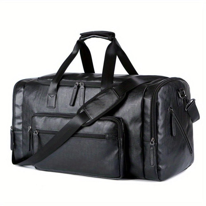 Arthur Two-Tone Duffle Bag | Top Handle Shoulder Strap Duffle Bag