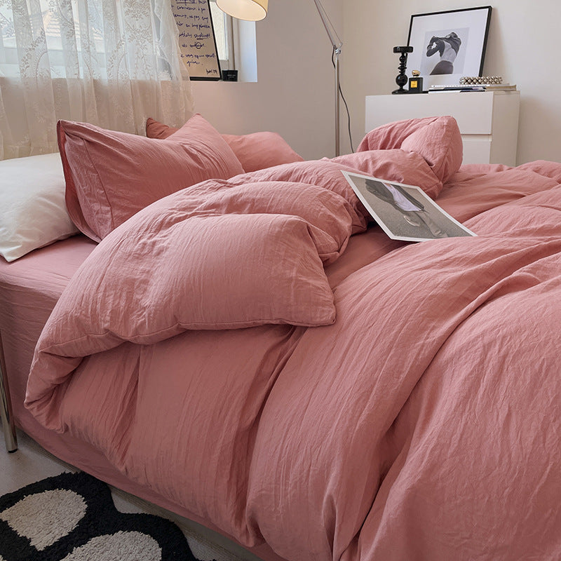 Minimalist Washed Cotton Bedding Set
