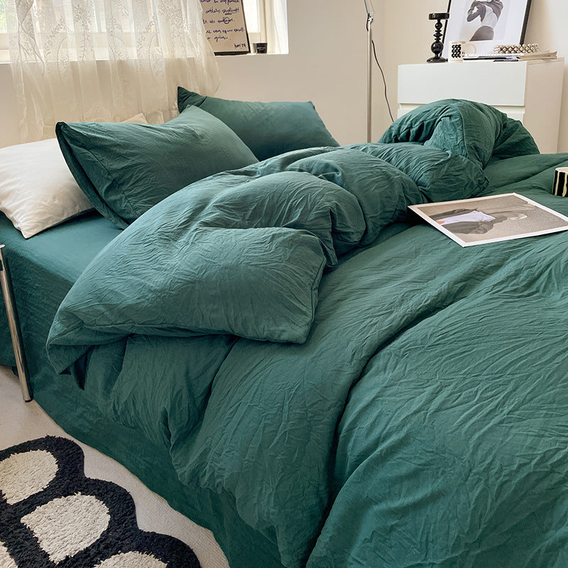 Minimalist Washed Cotton Bedding Set
