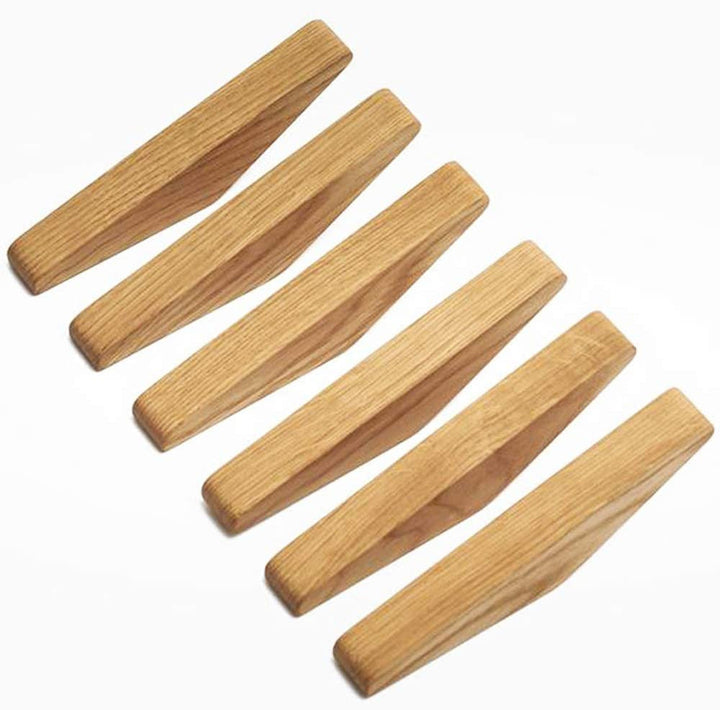 Minimalist Angled Wooden Wall Hook With Geometric Design