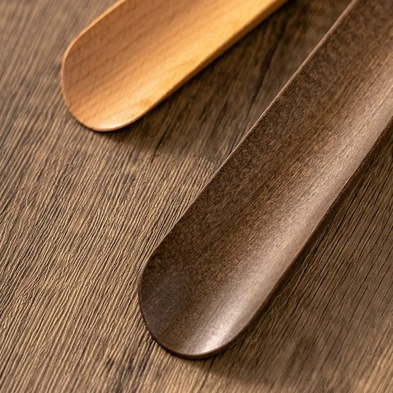 Minimalist Wooden Shoehorn With Magnetic Wall Mount