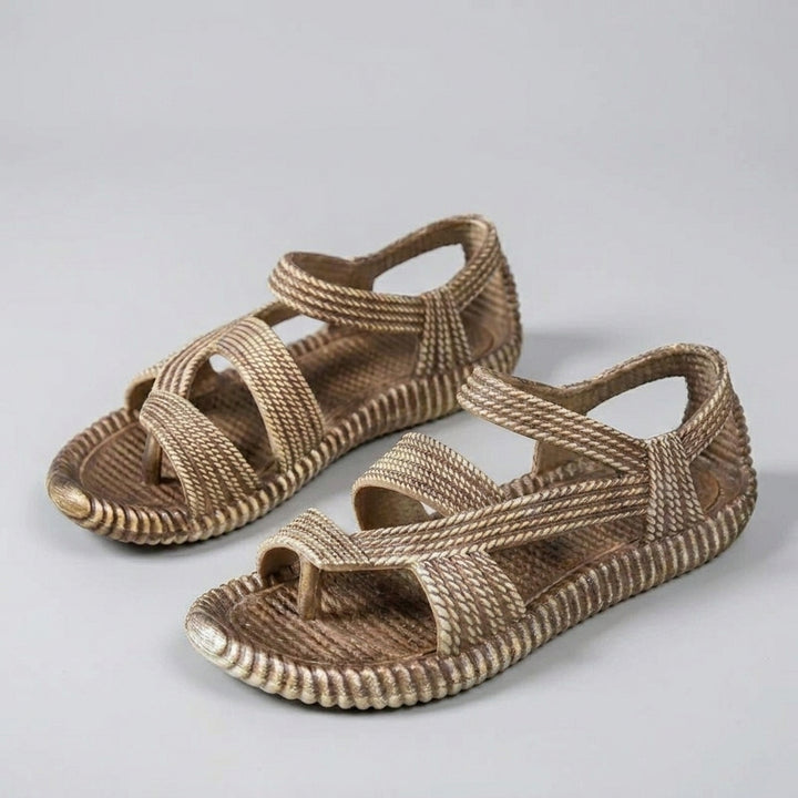 Handwoven Strappy Adventure Sandals with Flexible Comfort Sole